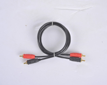 5m black high grade car audio cable RCA CABLE for audio sound system(RCA-18)