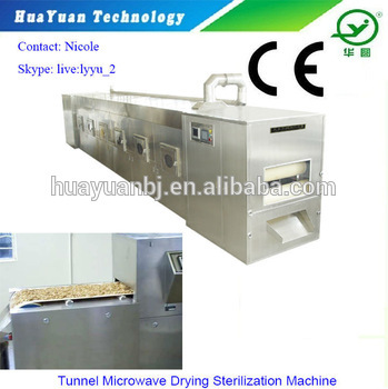 Chinese Medicine Tunnel Microwave Drying Equipment