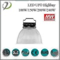 0-10v dimmable 150W UFO dẫn ánh sáng bay cao