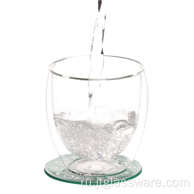 Кружка из боросиликатного стекла с двойными стенками для воды