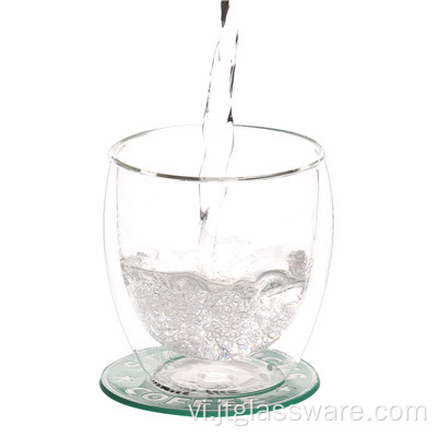 Cốc thủy tinh Borosilicate đôi tường cho nước