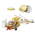 82mm glass jar tin cap making machine