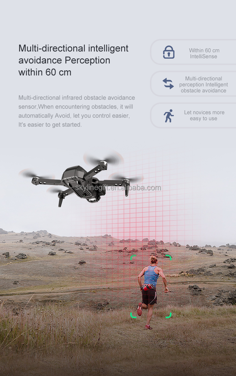 K99 Max Drone 18Mins Flight Time 4k Professional 2.4GHZ WiFi Dual Camera Foldable Quadcopter RC Drone Avoidance Function