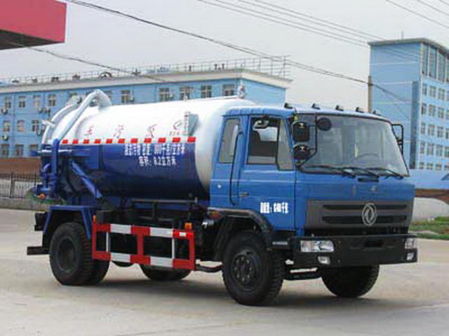 دونغفنغ 9CBM مضخة مياه الصرف الصحي شاحنة