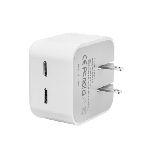 Dubbele poorten 35W USB-C PD Power Adapter