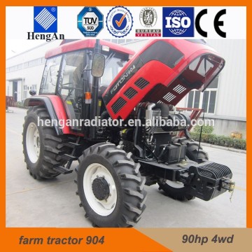 new big farm tractor 90HP with AC cabin