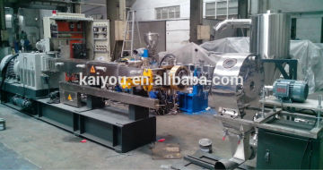 factory sale turnkey twin screw plastic pvc granule making machine