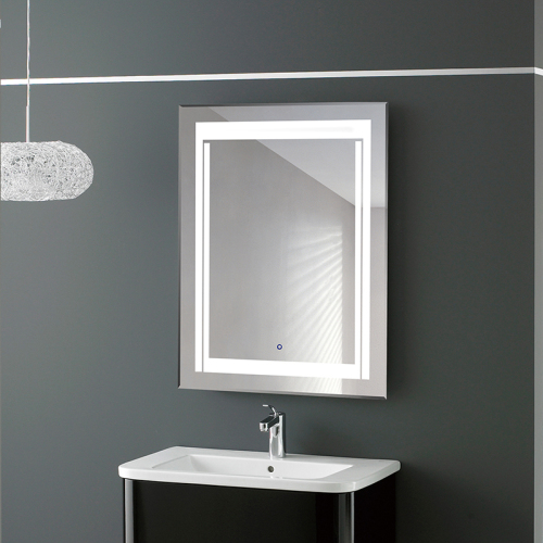 FUAO Miroir grossissant LED de douche sans brouillard