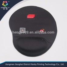 Wholesell black mousepad with wrist rest
