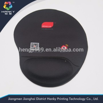 Wholesell black mousepad with wrist rest