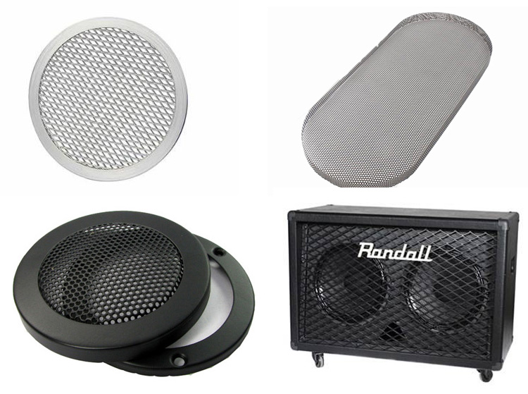 Noise Reduction Expanded Metal Loudspeaker Diamond Hole Speaker Grill