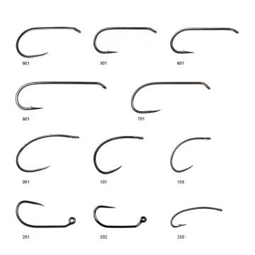 Wholesale Fly Tying Hooks: Barbless/Barbed Nymph Dry Streamer Wet Caddis Trout Fishhooks