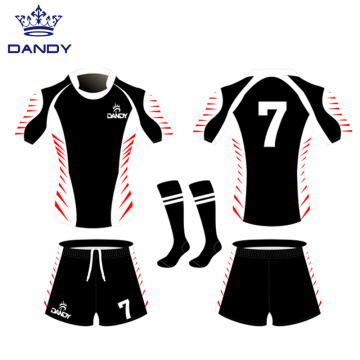 Quick dry Sublimated printing rugby jerseys