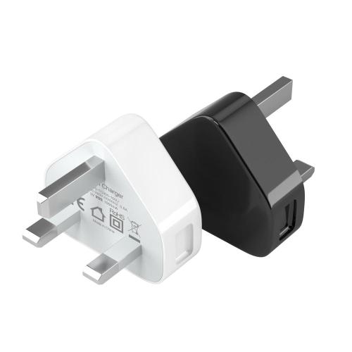 Chargeur téléphonique britannique 5W 1 port USB Mur Chargeur