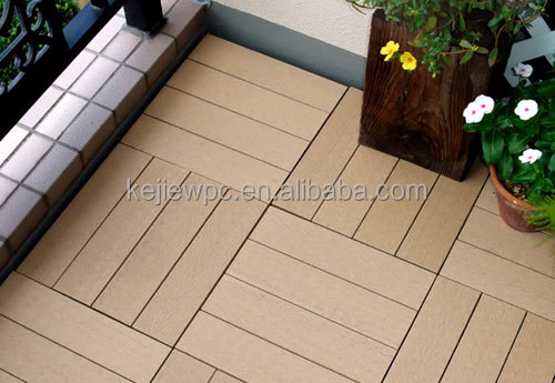 Barefoot Friendly High Quality WPC DIY Flooring 30X30cm Boards For Outdoor Floor Decking