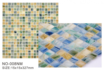 Ice Frosted Series Matte Glass Mosaic Tiles