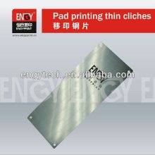 Stainless steel thin cliche/plate for pad printing