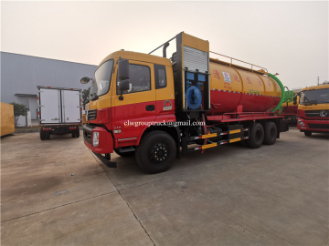 12000liters vacuum sewage sucking tank truck