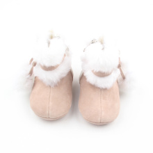 Chaussures de bébé en peluche chaudes Bottes de bébé en cuir d&#39;hiver