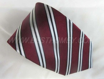custom made silk ties jacquard woven tie with classical logo tie custom silk ties