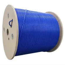 Blue Fiber Optic Cable