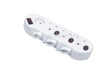 South African type four socket with European socket