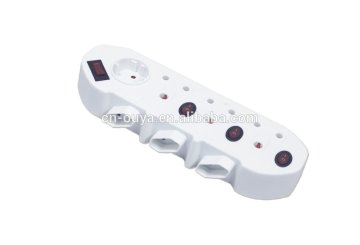 South African type four socket with European socket