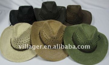 lady cowboy paper hat