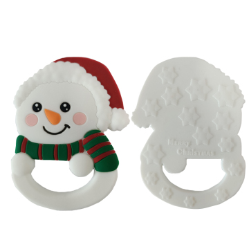 Silicone Christmas Snowman Satan Gingerbread man Teether