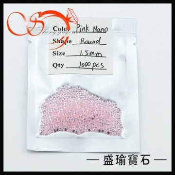 pink nano beads gemstone China