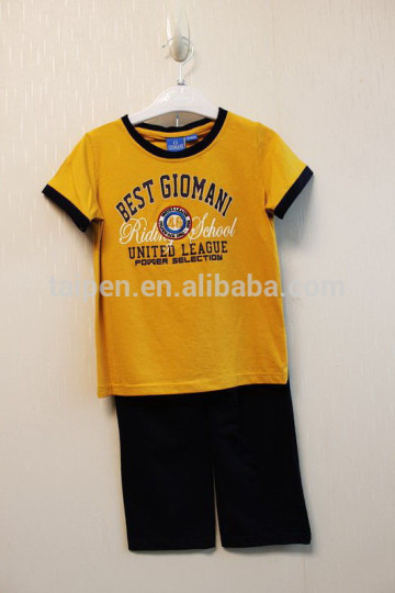 Newest Fashion Boys Sport Set Casual Summer Children Pant Set