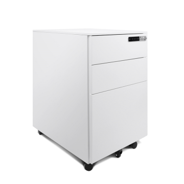 3 Drawer Metal Storage File Cabinet with Wheels