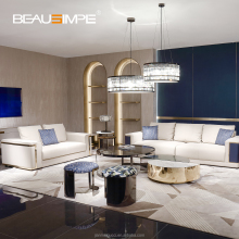 Luxury Genuine Leather Sofa Set