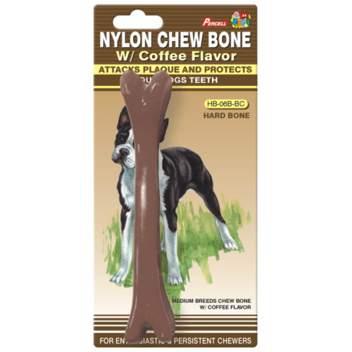 Percell 6" Soft Chew Bone Coffee Scent