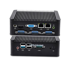 Dual Core J1900 4 COM Dual Nic Nano Fanless Mini PC Industrial Computer