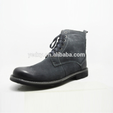 lace up ankle cut genuine leather casual boots for men