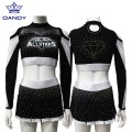 Seragam cheerleading rhinestone propésional