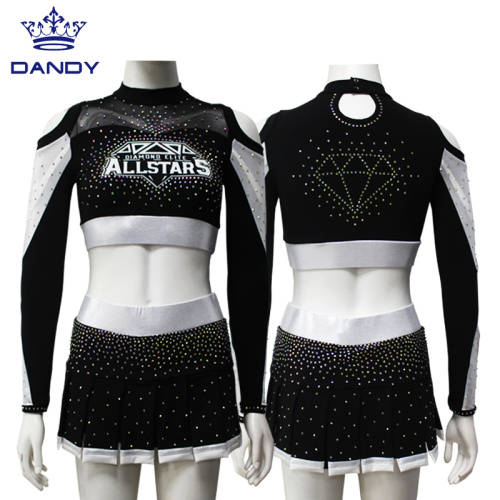 Uniforme profissional de torcida de strass