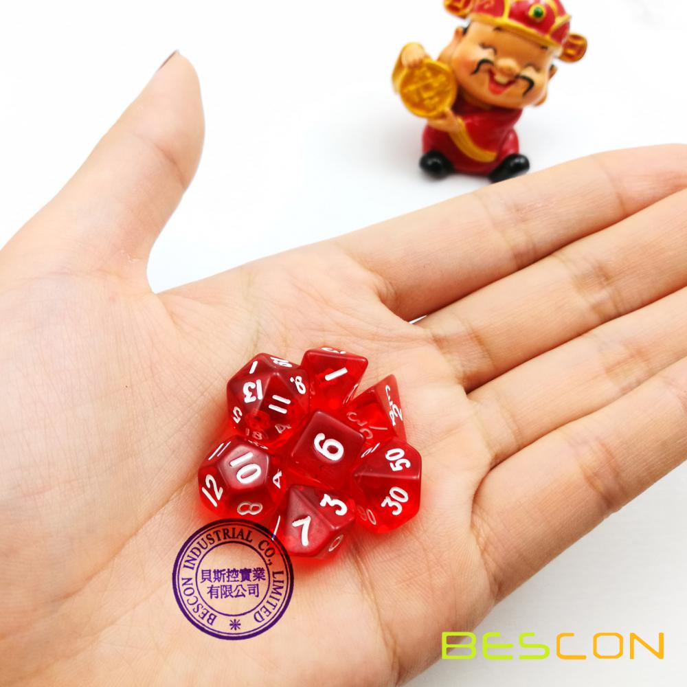 12 MM Mini Größe Polyedral 7-Die Set D4-D20 für RPG Dungeons und Drachen Spiel Würfel