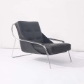 Zanotta Maggiolina Leather Lounge Chair