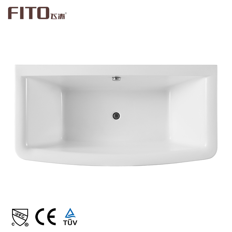 Guangdong Hotel Luxury Free Standing Rectangular High Grade Modern Acrylic Bath Tub