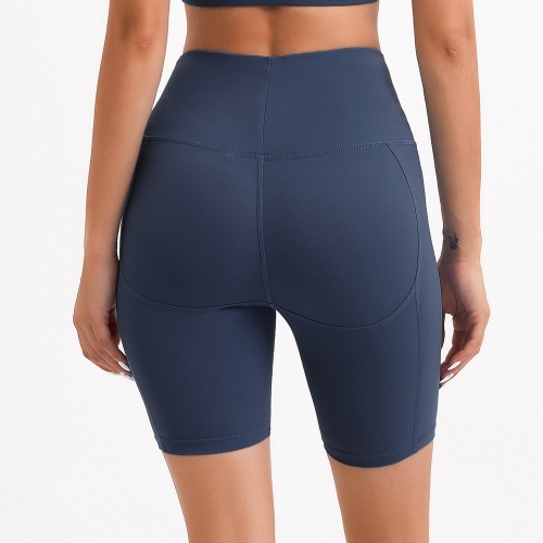 Yoga-trainingsshort met hoge taille