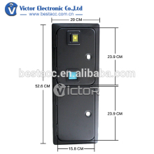 arcade coin door with coin acceptor