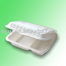 biodegradable plastic compatrment food container