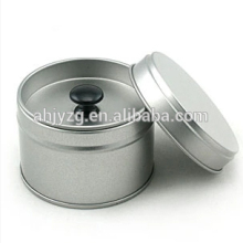 Cylinder shape air tight container tin for tea with two layers lids
