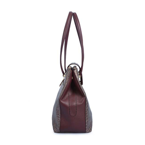 Famous Brand Female Cowhide Leather Shoulder Tote Bag