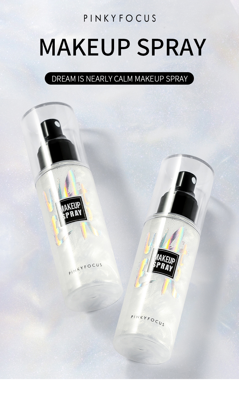 Pinky Focus All Day Cruelty-Free Makeup Setting Spray Oil-control 24 Hours Natural Long Lasting Make Up