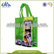 Laminated Green go green shopping bags