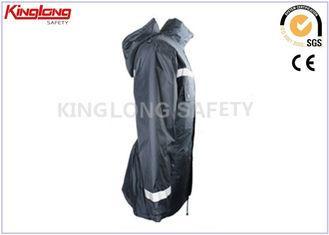 Navy Blue Reflective Winter Jackets Windbreakers , Waterpro