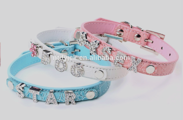Wholesale letters studded leather dog collars